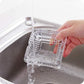 A square crystal ashtray, reflecting light beautifully on a tabletop.