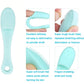Detailed view of the VelvaBloom pure silicone finger facial scrubber.