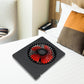Close-up of the VoltDesk portable desk fan's blades, designed for efficient and quiet airflow.