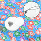 Electric hot water bag with its soft, comfortable exterior for direct application.