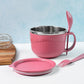 Apex noodle bowl showing secure leak-proof lid and ergonomic handle