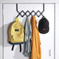 Versatile steel door hanger for organization.