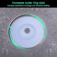 Close-up of smart blue silicone sink drainer cap for multipurpose sink protection