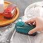 Cloth washing brush with liquid soap dispenser