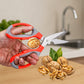 Detachable multi-function kitchen scissors disassembled, showing components for easy cleaning.
