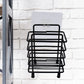 Five-piece metal shower basket combo for organizing shower items effectively