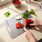 Large stainless steel cutting board 31x20.5cm with measurement scale
