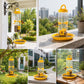 Top view of hanging bird feeder showing refill opening