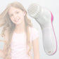 Multi-functional facial brush with various heads for diverse skincare needs.
