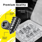 Illustrates the easy DIY tire repair process with a rubber nail.