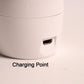 Side angle of plug-in LED nail dryer showing compact design