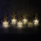LED cactus flameless decorative candle lit with warm white flickering light