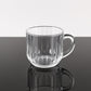 Transparent plastic tea cup filled with hot beverage, lightweight design