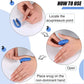 Acu point focused magnetic clip applied on finger for targeted pressure therapy