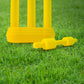 Components of the Aditi Kids Cricket Kit, including stumps and base.
