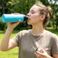 Diamond texture grip on 1100 ML sports water bottle