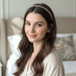 Stylish hair accessory featuring pearl and bead details