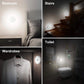 Round battery operated light with motion sensor technology, ideal for instant illumination.