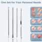 Ergonomic anti-slip handle of blackhead remover tool for secure grip and control