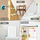 Close-up view of cartoon style soft door stop pad for wall protection