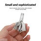 Compact and portable stainless steel nose hair remover with case