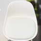 Detailed view of the heavy-duty steel base and durable construction of the rolling stool.