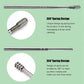 Detailed view of the ergonomic handle and precision tip of a stainless steel ear pick.