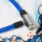 Close-up of the durable key mechanism on the Safelix Multi-Purpose Cable Lock.