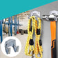 Set of five heavy duty tool hanger hooks, crafted from solid iron with a rust-resistant coating.