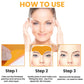 Woman showcasing a smooth, youthful forehead after using anti-aging wrinkle patches.