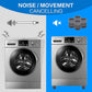 Durable adjustable anti-vibration pads for heavy household appliances