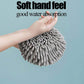 Super soft microfiber hand towel, hanging design.