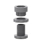 A close-up view showcasing the sturdy plastic material and design of a single anti-vibration foot.