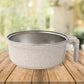 The full Wheat Straw Rice Bowl Set with its lid, handle, and tableware arranged for display.