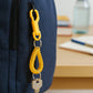 Compact retractable keychain with spiral coil and quick-attach hook