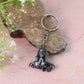 Metal keychain featuring Lord Shiva and Adiyogi designs
