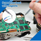 Magnetic screwdriver handle and various precision bits from the 24-in-1 precision set.