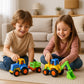 Variety of push and play mini construction vehicle toys for children