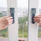 Push pull helper door handle installed on window slider with ergonomic grip