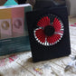 Side profile of the USB powered portable desk fan, demonstrating its small footprint on a desk.
