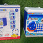 Electronic piggy bank featuring a password lock and automatic bill feeder.