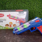 Another angle of the Aditi Transparent Gear Toy Gun, highlighting its engaging features.