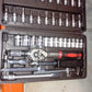 Comparison shot highlighting the comprehensive range of tools in the RaceVault socket set.