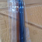 Close-up of transparent borosilicate glass drinking straw