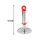 Ganesh food-grade stainless steel masher with an insulated handle.
