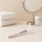 Flat silicone brush designed for applying facial masks smoothly