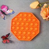 Hexagon shape silicone Pop It Fidget Toy for stress relief
