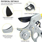 Ergonomic anti-slip cushioned handle on pruning shears for comfortable garden use