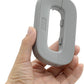 Close-up view of fridge freezer door lock latch for child safety