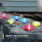 Collection of multi-shape, multicolor candle cups for special occasions.